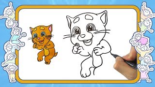 Как нарисовать Джинджер - Веселые раскраски - уроки рисования - Happy Kids