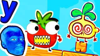Весёлый ПОМИДОР и ПРоХоДиМеЦ против РАСТЕНИЙ! #218 ИГРА для ДЕТЕЙ - Храбрый Помидор 2