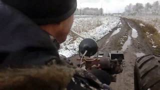 Мотоблок повышеной проходимости поездка в поля