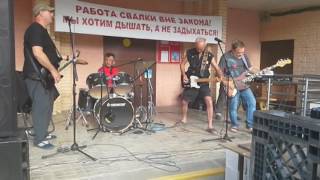 Рок группа "ВИРАЖ"  на МИТИНГЕ в Чеховском районе - 2 часть