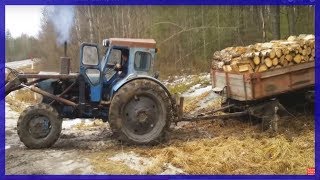 Беспощадный Подъём Гружёным Трактор Т-40 ЗВЕРЬ!