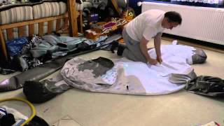 Inflatable draft horse deflation