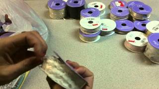 Lace and Ribbon Haul and some goodies I made at the end