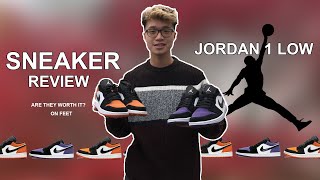 AIR JORDAN 1 LOW 'COURT PURPLE' & ' SHATTERED BACKBOARDS' (REVIEW AND ON FEET!)