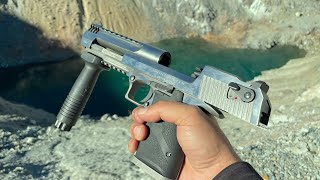 Shooting 50bmg into Frozen Lake