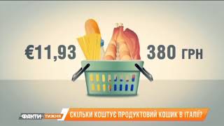 Сколько стоит продуктовый набор в разных областях Украины, в Крыму и Италии. Факты недели, 15.04