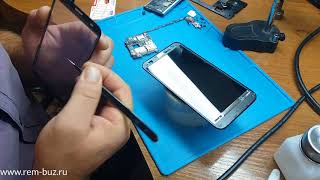 Склейка сенсора на OCA пленке Asus ZE550KL