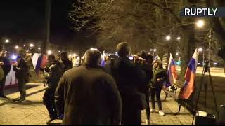 В Донецке празднуют признание Россией независимости ДНР