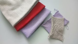 3. Шапка бини двойная бесшовная,  двусторонняя круговым вязанием на двухфонтурной вязальной машине,