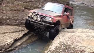 SUZUKI SIDEKICK 4X4: INSANE WATERFALL ROCK CRAWL!!