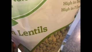 Healthy protein rich, veggie soup with lentils