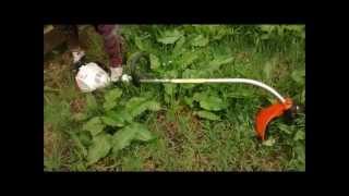 stihl trimmer fs40 video