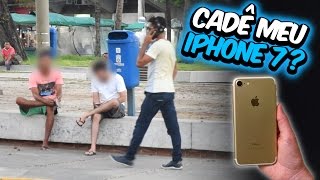 DEIXANDO IPHONE 7 CAIR EM PÚBLICO II