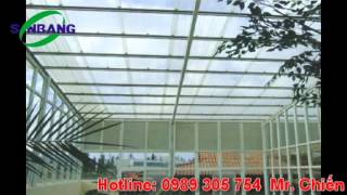 Bán tấm lợp lấy sáng poly (polycarbonate) - Vật tư quảng cáo