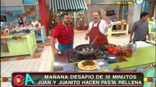Albóndigas de carne y chorizo con puré duquesa
