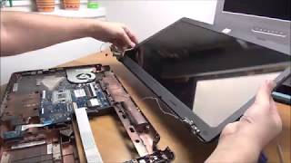 Working on an ASUS K95V - disassembly, hinges repair and reassembly