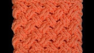 Crochet : Punto Entrecruzado (Tejido de Cesta)