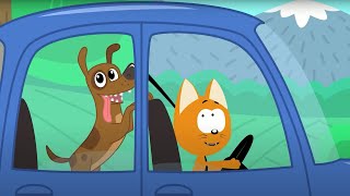 VIAJO EN MI COCHE El gatito Koté