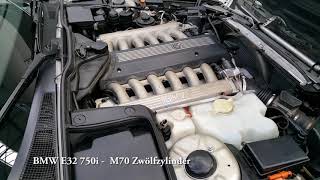 BMW E32 Motor Sound / Start - M30 M60 und M70 - Muss man hören!