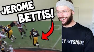 Rugby Player Reacts to JEROME BETTIS "The Bus" NFL Career Highlights!