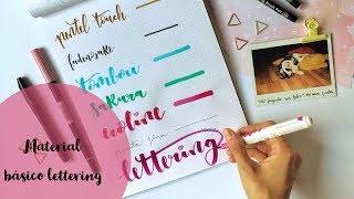 Material básico para empezar con el lettering