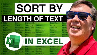 Excel Sort A Column By Number Of Characters - 2521