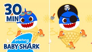 Baby Shark's Spot the Difference and More | +Compilation | Baby Shark Remix 