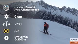 07/01/15 Chamonix Snow Report in association with Sony Action Cam