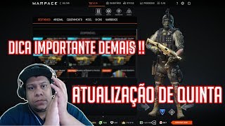 WARFACE - ATUALIZAÇÃO DE QUINTA / WARBOX DE CASH POR GP E DICA IMPORTANTE