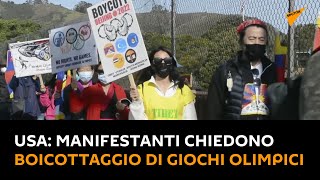 #USA: manifestanti chiedono boicottaggio dei Giochi Olimpici
