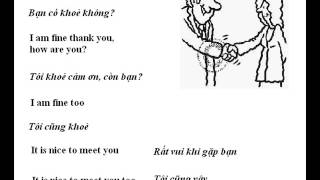 Beginner's English for Vietnam, Section 1, "Greetings"