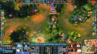 LMQ vs Samsung Blue/Chung kết Thế giới Mùa 4 - Vòng bảng - Bảng C