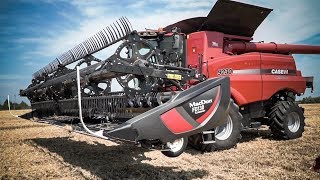 День поля. Комбайн CASE IH 9230 с жаткой MacDon FD 130.