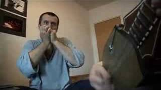 Губная гармошка  с узбекским дутаром.