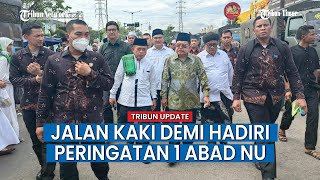 Terjebak Macet, JK Rela Jalan Kaki Demi Hadiri Peringatan 1 Abad NU