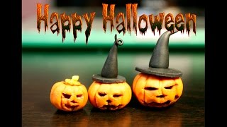 Версия 2: Тыква на Хэллоуин. Полимерная глина. / Halloween.