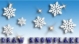 Draw your own snowflake - beautiful anroid game