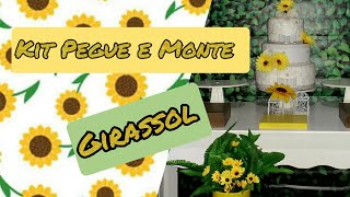 Pré - montagem Girassol - Kit Pegue e Monte