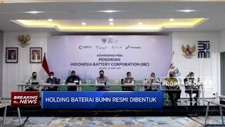 Erick Thohir Umumkan Pembentukan Holding Baterai BUMN