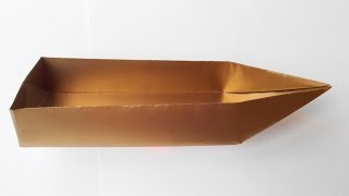 Золотая лодочка оригами, Gold origami boat