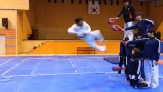 Taekwondo 720 Degree Quadrupel Kick