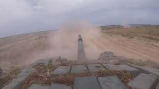 Кадры боевой стрельбы танков и артиллерии в Нижегородской области