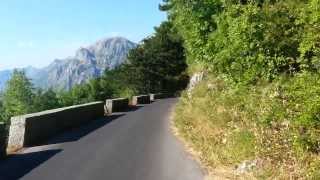 Coborare cu bicla - Lovcen