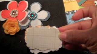 making your own embellishments - overlay,button,die- cuts