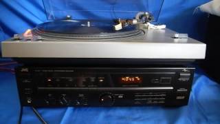 JVC RX-206 Stereo Receiver Phono Section Demo 1408