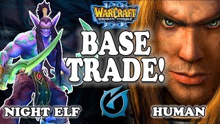 Grubby | "Base Trade!" | Warcraft 3 | NE vs HU | Concealed Hills