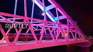 Russia: Trains carrying military hardware cross back over Crimean Bridge following drills - MoD