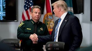 Trump visits Florida shooting victims, first responders