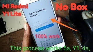 Mi redmi y1 lite/5a mi account unlock__ 100% tested