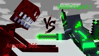 Minecraft Battle Animation: Anomaly 666 vs RoboDragon11 [Made by RoboDragon11]